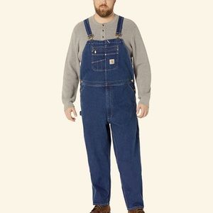 CARHARTT 11.5 OZ RIGID R08 DENIM BIB OVERALLS NEW WITH TAGS.Sz 50/34